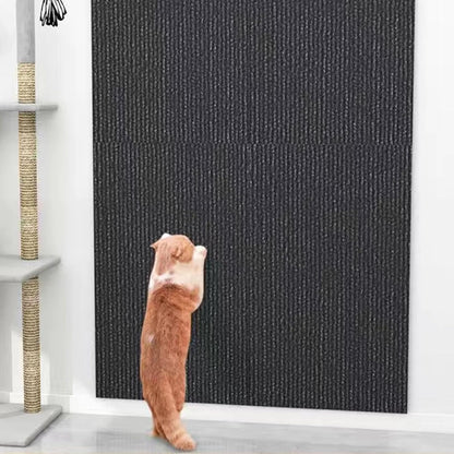 30 cm x 100 cm Self-adhesive Scratching Mat Cat Wall, Scratching Boards Cat Wall, DIY Trimmable Covered Tree Shelves Replacement, DIY Cuttable for Cat Wall Furniture Steps