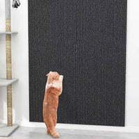 30 cm x 100 cm Self-adhesive Scratching Mat Cat Wall, Scratching Boards Cat Wall, DIY Trimmable Covered Tree Shelves Replacement, DIY Cuttable for Cat Wall Furniture Steps
