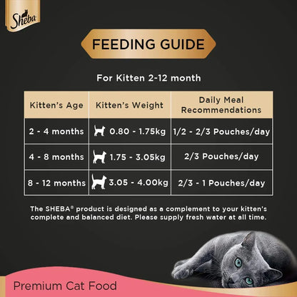 Sheba Premium Loaf Fine Wet Cat Food for Kitten in Chicken 70g