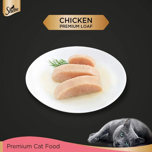 Sheba Premium Loaf Fine Wet Cat Food for Kitten in Chicken 70g