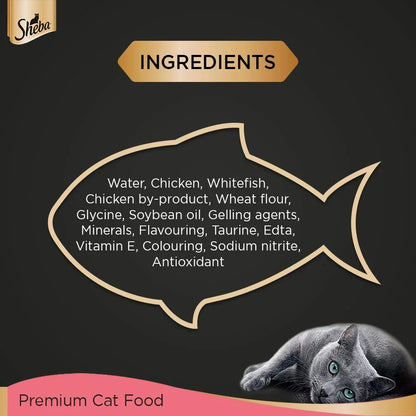 Sheba Premium Loaf Fine Wet Cat Food for Kitten in Chicken 70g
