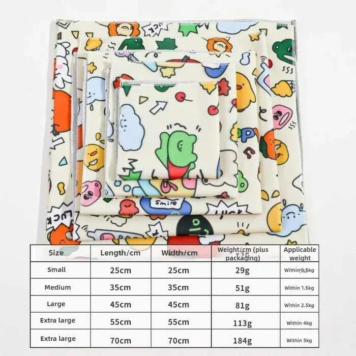 Cat Beauty Wrap - Pet Protective Cover - Cat Wrapping Cloth for Feeding, Scratch Prevention, Escape Protection, Cleaning Pet - Feline Grooming Towel