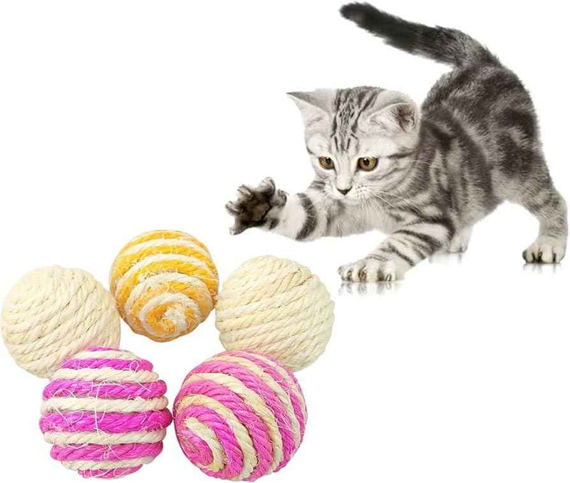 5cm Sisal Rope Cat Ball Natural Sisal Ball Toys For Indoor Cats for Scratching
