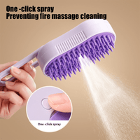 Pet Water Brush, 3 In 1 Water Cat and Dog Brush, Steam Brush For Shedding, Rechargeable (No Warranty)
