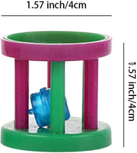 Cat Ball-Pet Ball Toy, Plastic Ringing Roller Toys, Cylinder Shape Teasing Toys for Pet Chasing Hunting Sport（Random Color)