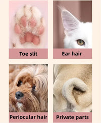 Professional Rechargeable Dog Cat Electric Paw Clippers Low Noise Pet Paw Hair Trimmer