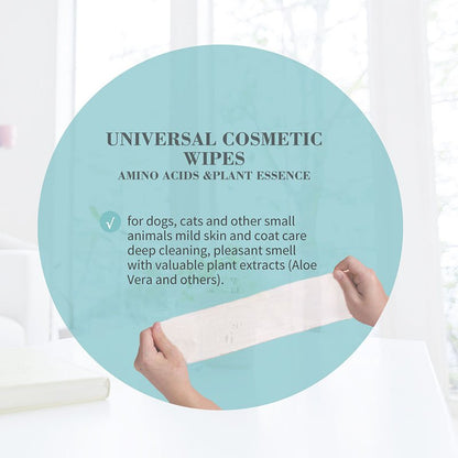 Bioline Universal Cosmetic Wipes for Pets 10pcs