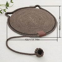 Cotton Rope Cat Scratcher Board, Scratching Post Mat, Claw Sharpener, Scratching Bed Mat, Toy