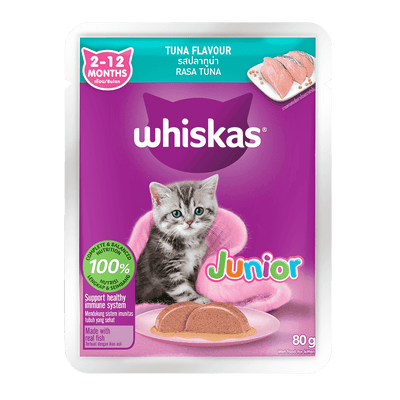 Whiskas Kitten Pouch Junior (2-12 months) – Tuna
