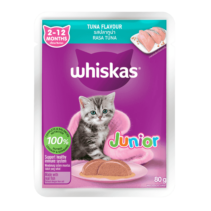 Whiskas Kitten Pouch Junior (2-12 months) – Tuna