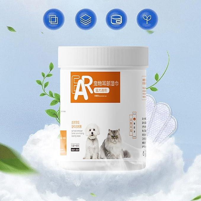Pet Wipes Dogs Cats Ear Anti-Bacteria Pet Cleaning Wet Wipes