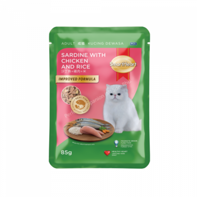 SmartHeart-Cat-Pouch-Sardine-With-Chicken-And-Rice(85g)