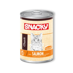 Snacky Adult Canned Food Salmon In Gravy 400G