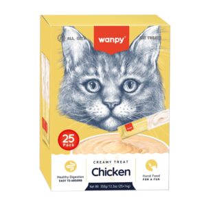 Wanpy Creamy Treat Chicken 25pc Pack 350gm (25×14gm)