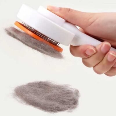 Colourful Pet Grooming Brush pet self-cleaning pin comb pet hair remover