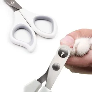 Cat Nail Trimmer, Cat Claw Clippers with Free Nail File, Dog Nail Clippers for Small Dogs, Safety Guard to Avoid Over-Cutting, Cat Nail Cutter Suits All Small Animals