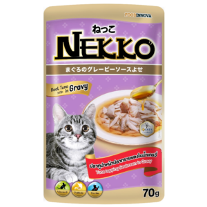 Nekko Pouch Tuna Topping Seabream in Gravy 70g