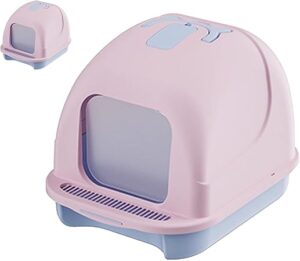 Cat Toilet Box, Large Space Odor Control Pedal Design Prevents Splashes, Fully Enclosed Cat Toilet