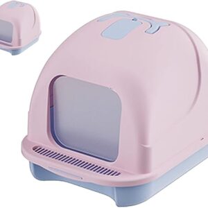 Cat Toilet Box, Large Space Odor Control Pedal Design Prevents Splashes, Fully Enclosed Cat Toilet