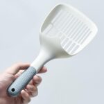 Cat Litter Scoop Kitty Litter Poop Sifting Scooper with Deep Shovel, Pooper Lifter Long Handle Alloy Non Stick