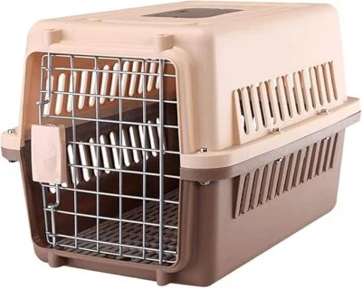 CALANDIS® Cat Carrier Transport Box Hard Sided Dog Cat Kennel for Kitten Outdoor Black | Carriers & Totes | Dog Supplies