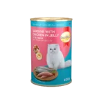 SmartHeart Adult Cat Canned Food Sardine with Chicken in Jelly 400g